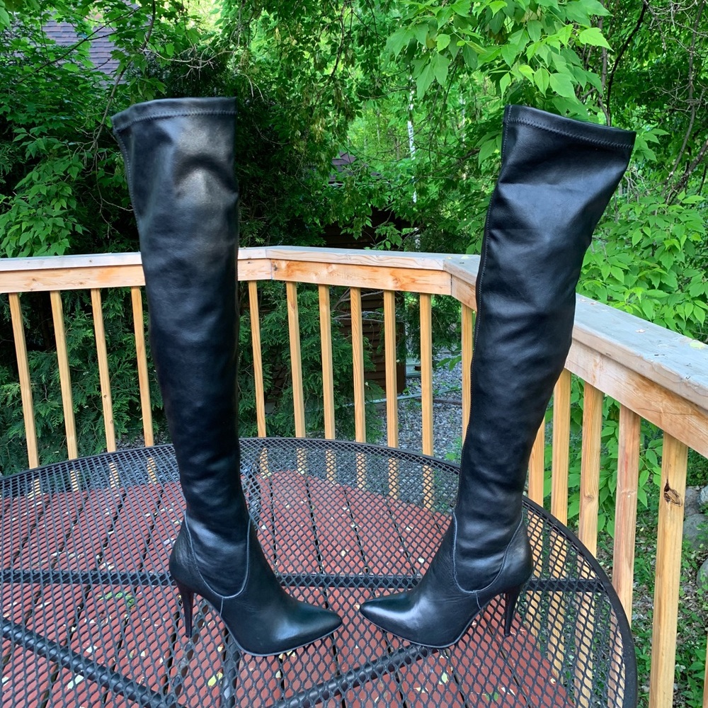 Charles David made in Italy elasticized knee boots - Picture 1 of 8